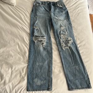 90s distressed jeans